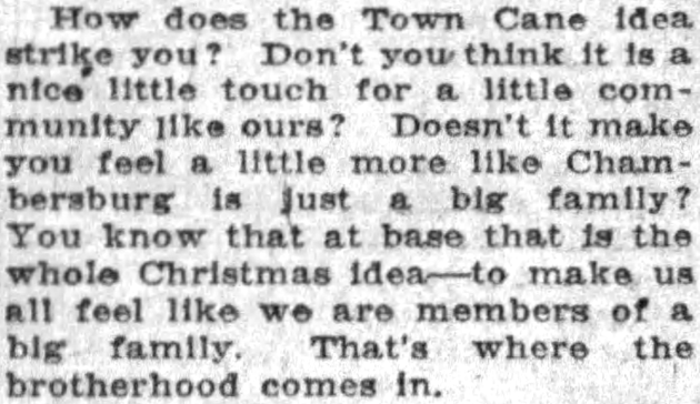 Franklin County’s Town Canes (Part 2 of 4): Chambersburg’s Town Cane